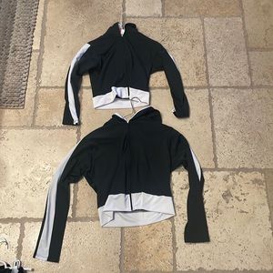 Black and white dance jackets
